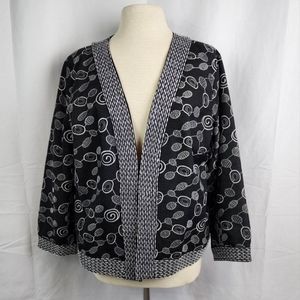 Women's Tweeds Black and White Blazer Size 1X